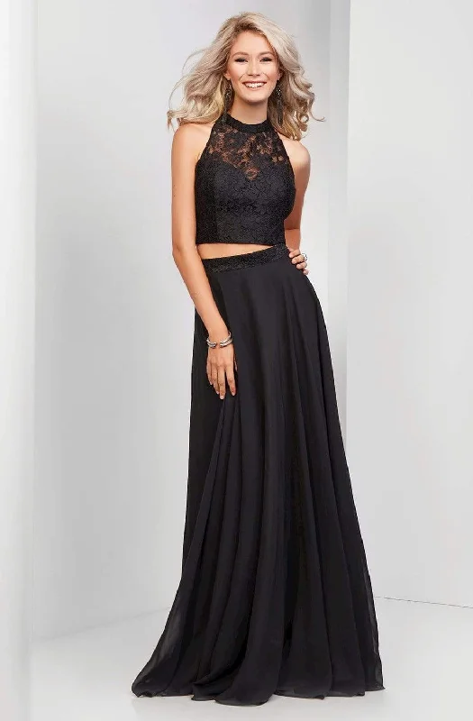 Clarisse - 3427 Two-Piece Lace Illusion A-Line Gown