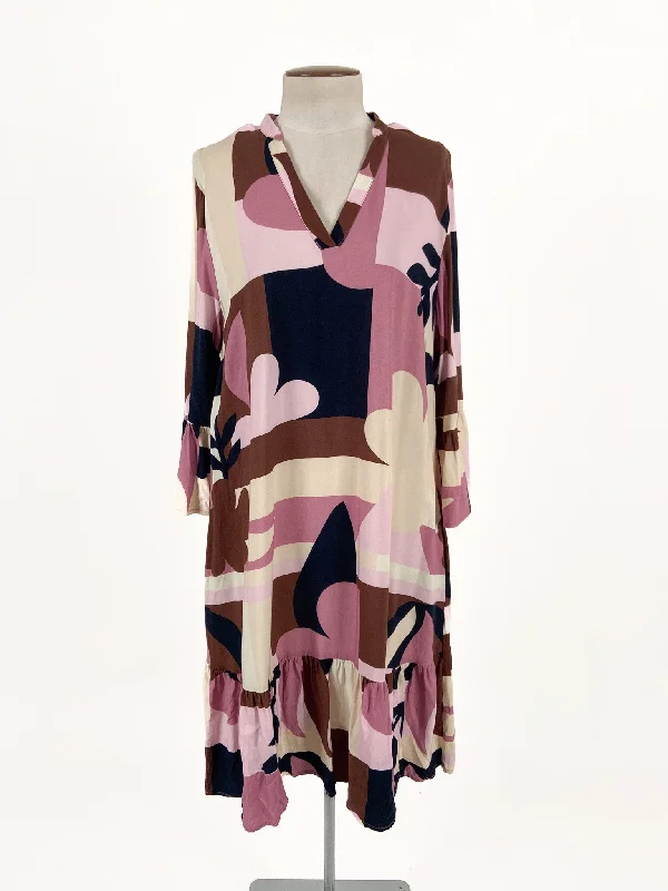 Elm | Multicoloured Casual Dress | Size 10