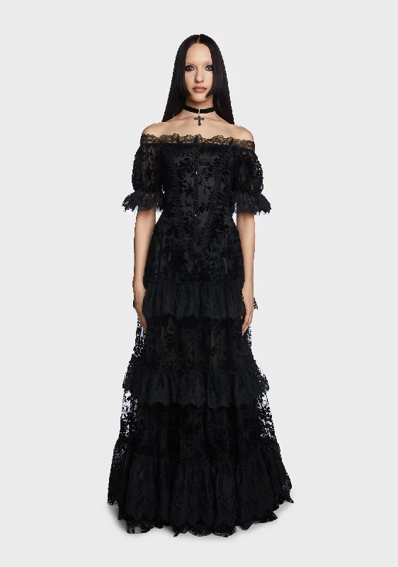 Goth Gorgeous Print Dress