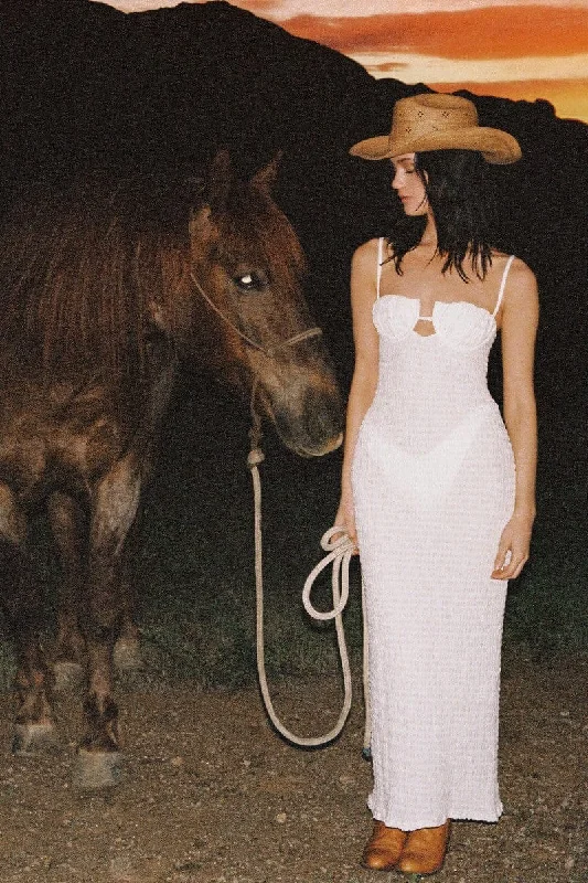 Petal Long Slip Dress