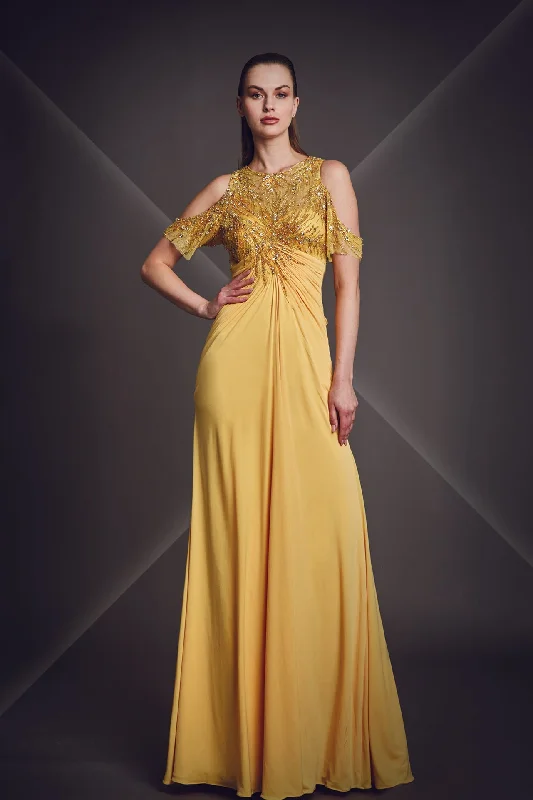 Embroidered bodice loose dress