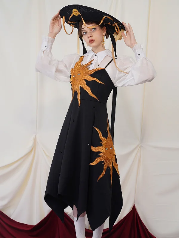 Twilight Sun Embroidered Dress