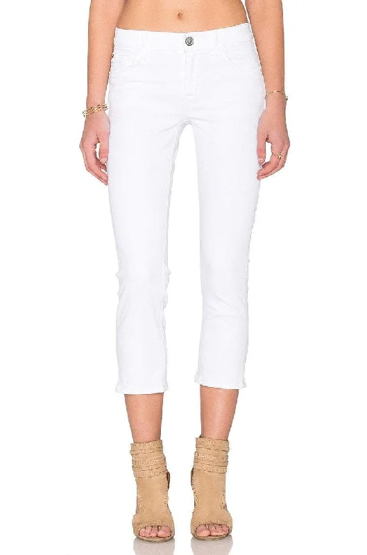 Hudson Jeans Crop Fallon Straight In White