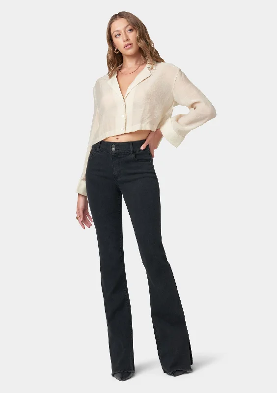 Tall Olivia Flare Jeans With Slit