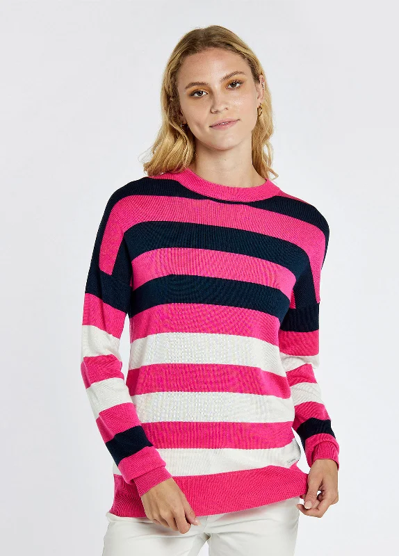 Aranmore Crew Neck Sweater - Cerise