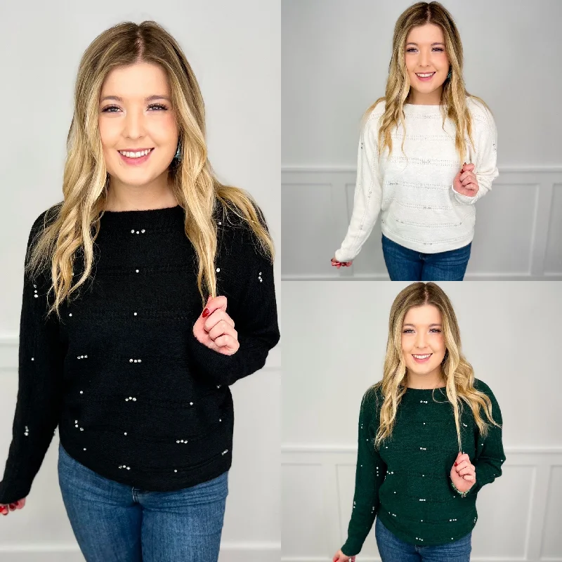 Beautiful Destinations Knit Long Sleeve Avery Mae Sweater Top - 3 colors!