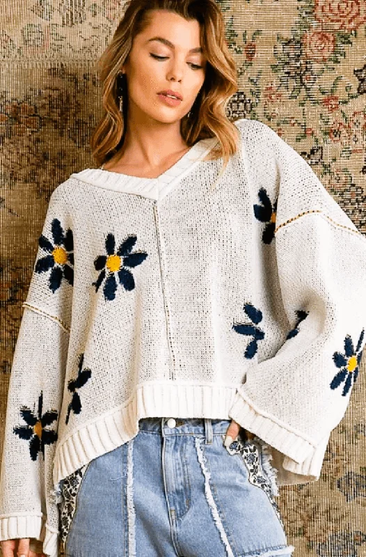 Berber Floral Chenille Sweater