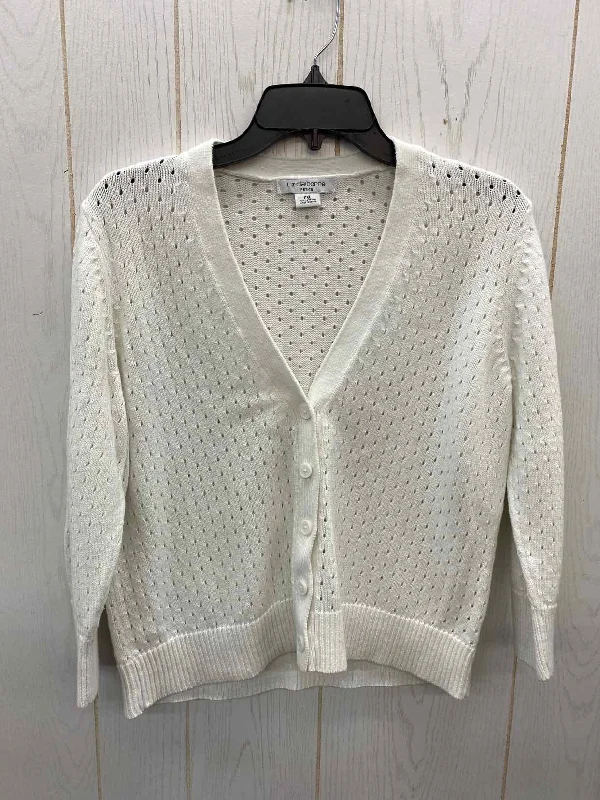 Liz Claiborne White Womens Size XL/P Sweater