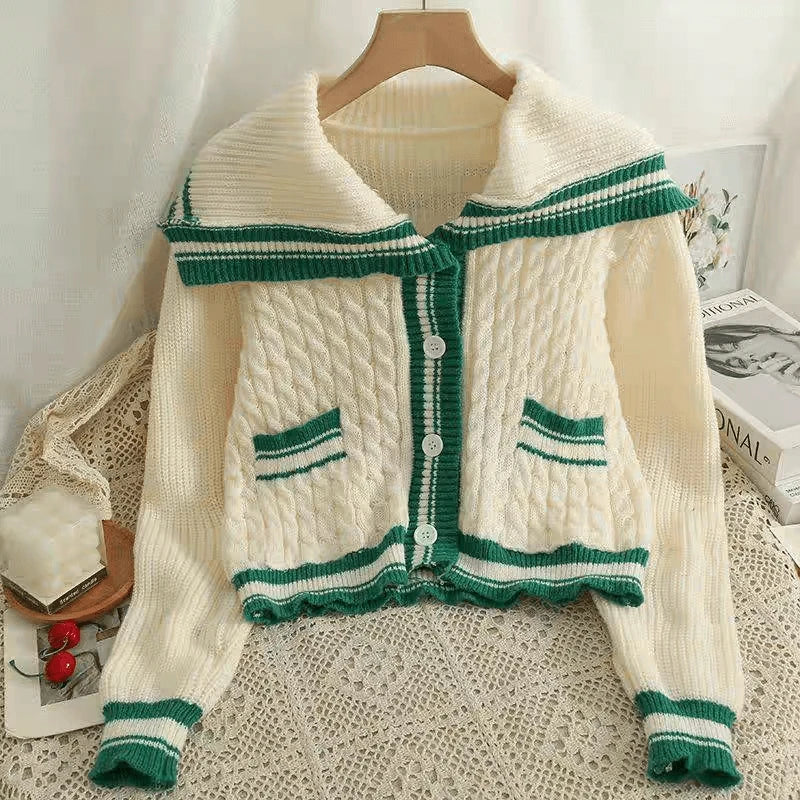 Sailor Collar Knit Sweater