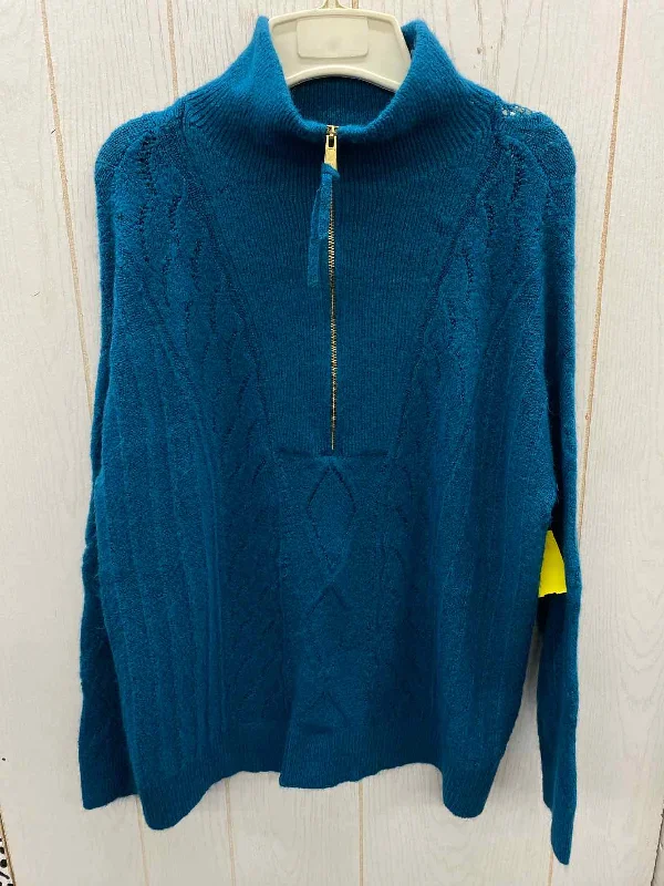 Talbots Teal Womens Size L Sweater