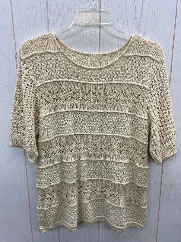 Tan Womens Size L Sweater