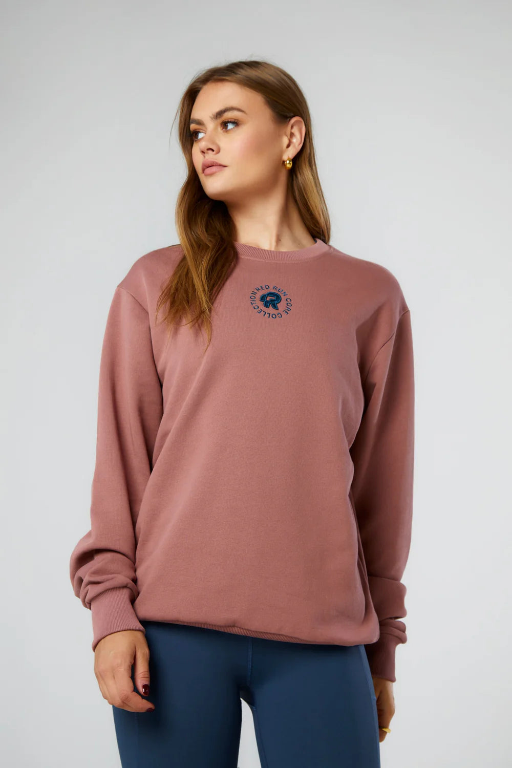 Women's Red Run Activewear Core Midnight Crew Neck Sweater