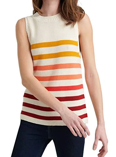 Ombre Striped Sleeveless Sweater