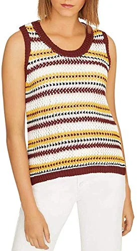 Sunland Stripe Cotton Sleeveless Sweater