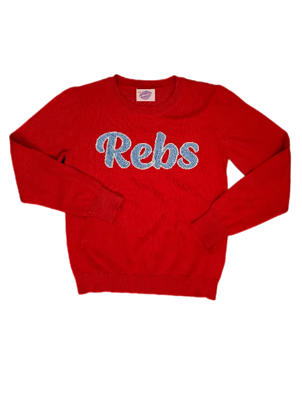 REBS Red Crew Neck Sweater