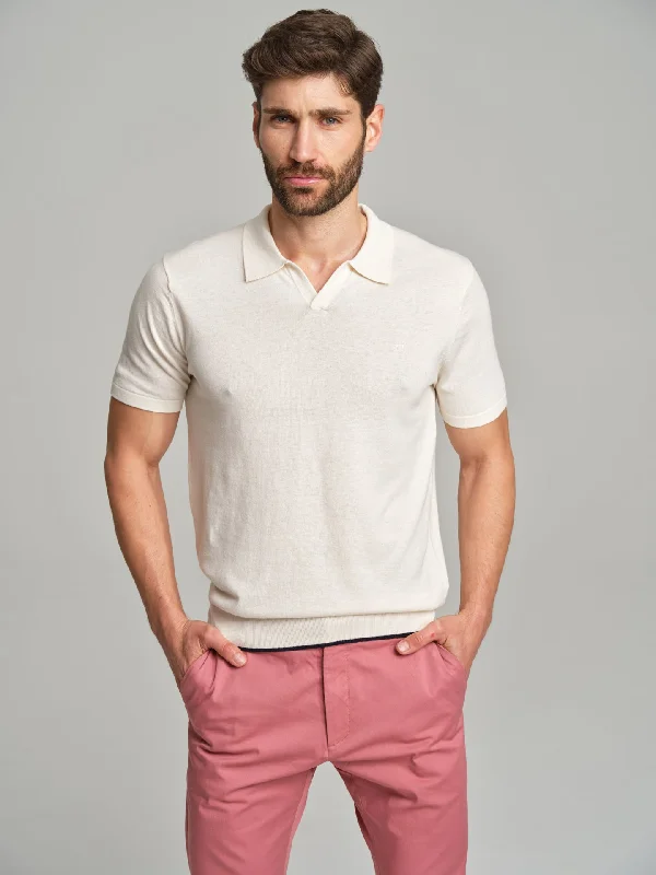 Short sleeve K-Easy polo sweater with Coolmax yarn