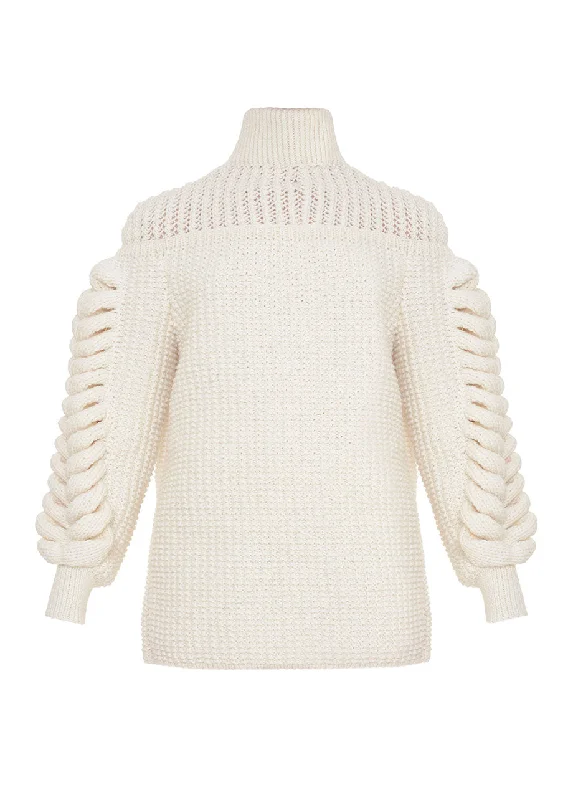 DOUBLE SWEATER Ribbed Striped Patterned