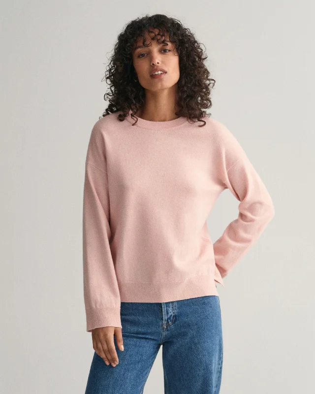 Gant Womens Lambswool Crew Neck Sweater - Pink Chenille Fabric Brocade Fabric Lace Fabric Gant Womens Lambswool Crew Neck Sweater - Pink Chenille Fabric Brocade Fabric Lace Fabric
