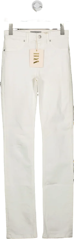 IDA White Jeannie Straight leg Cigarette Jeans BNWT W24 Fashionable White Denim Jeans IDA White Jeannie Straight leg Cigarette Jeans BNWT W24 Fashionable White Denim Jeans