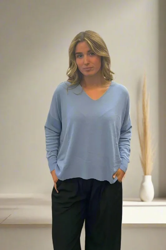Knitted Mesh Sweater in Azul PASTELLW by Lauren Vidal Mesh Fabric Canvas Fabric Denim Fabric Knitted Mesh Sweater in Azul PASTELLW by Lauren Vidal Mesh Fabric Canvas Fabric Denim Fabric