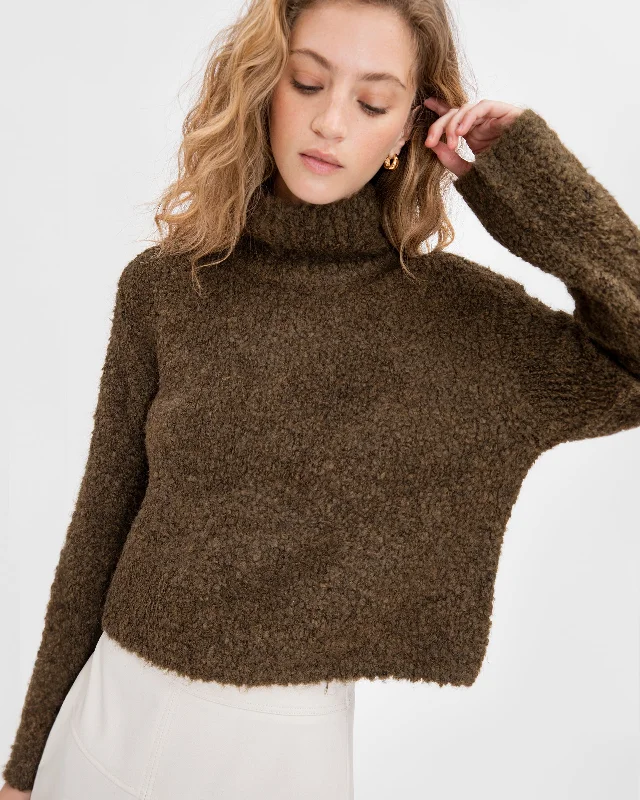 Loxley Sweater Boat Neck Shawl Collar Notched Collar
