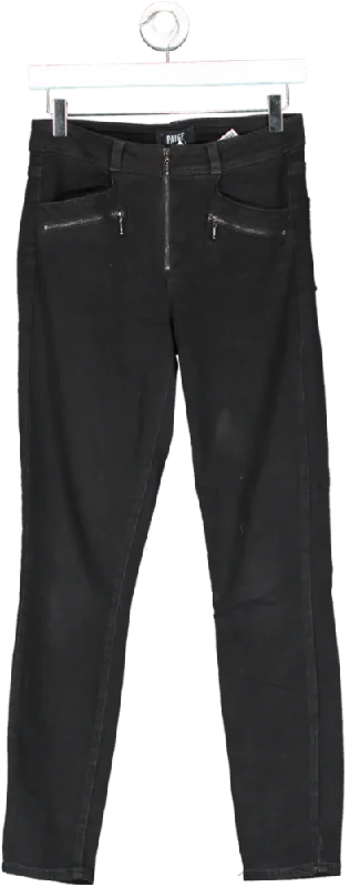 PAIGE Black Transcend Foster Zip High Rise Ankle Skinny Jeans W27 Fashionable Slim Fit Jeans PAIGE Black Transcend Foster Zip High Rise Ankle Skinny Jeans W27 Fashionable Slim Fit Jeans