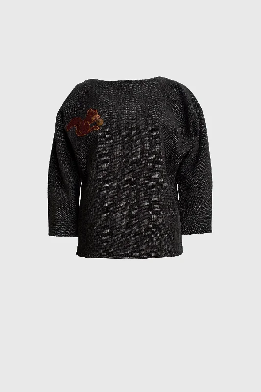 Squirrel  Sweater Modern Contemporary Chic