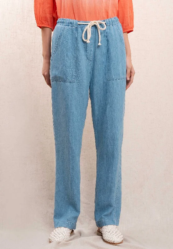 Jeans Poma Bbpq615 02-Bleach Chic Rolled Cuff Denim Jeans